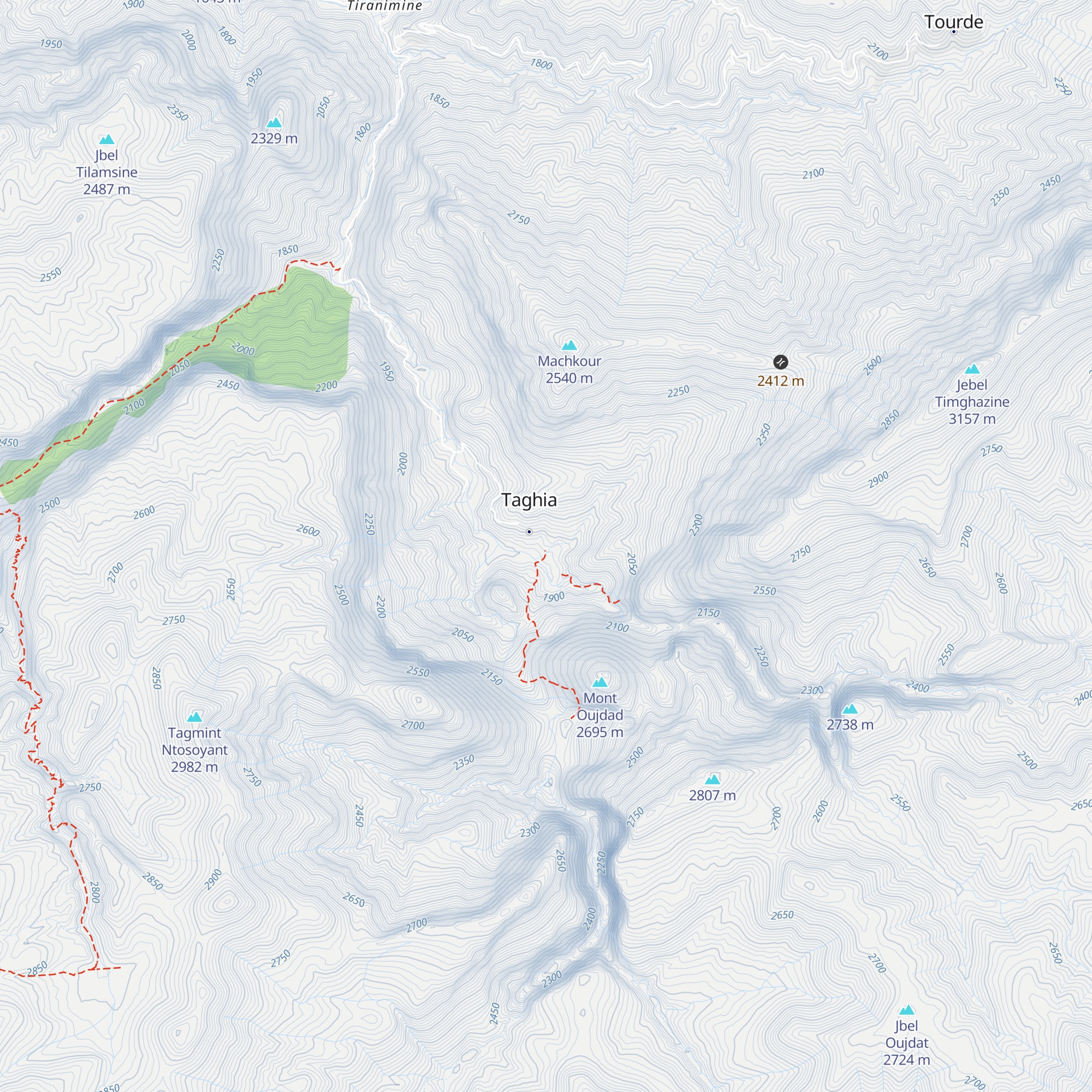 Gite d'etape de Taghia map