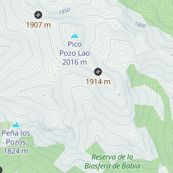 Map of Refugio Fuente Sierro