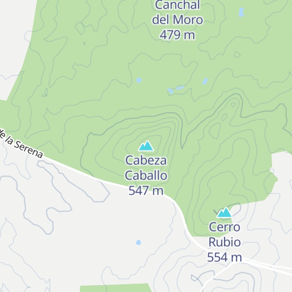 Map of Cabeza Caballo
