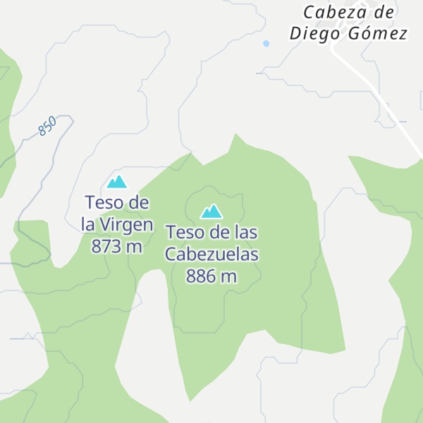 Map of Teso de las Cabezuelas