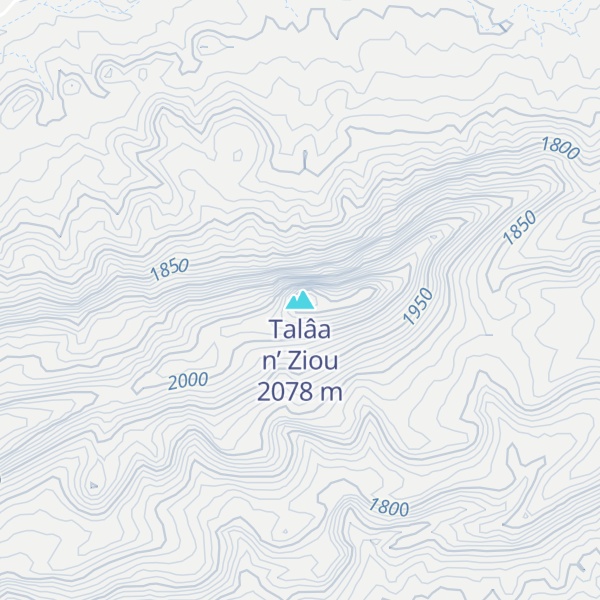 Map of Talâa n’ Ziou