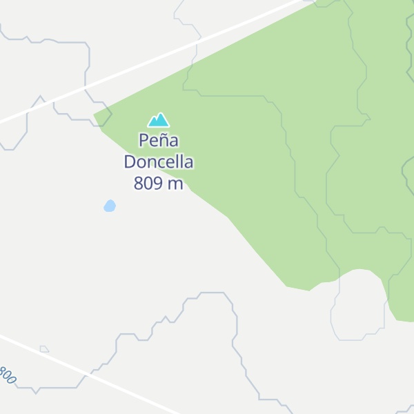 Map of Peña el Cuervo
