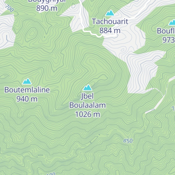 Map of Jbel Boulaalam
