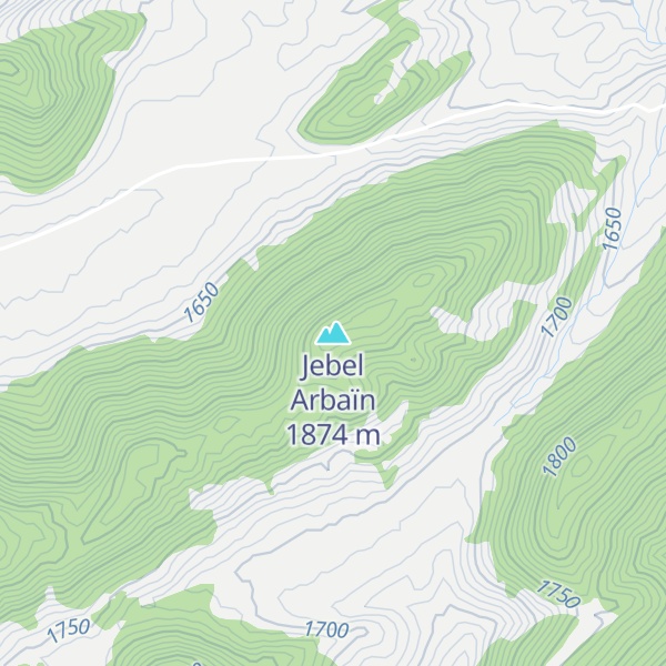 Map of Jebel Arbaïn