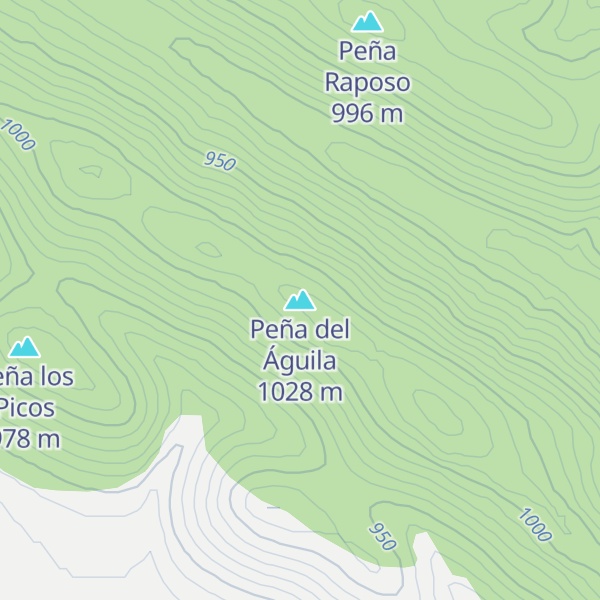 Map of Peña del Águila
