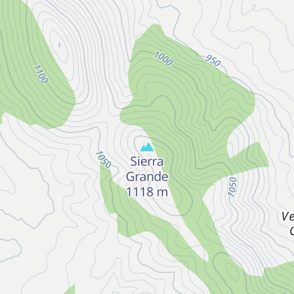 Map of Sierra Grande