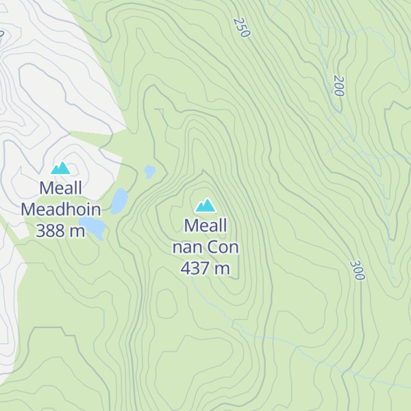 Map of Meall nan Con