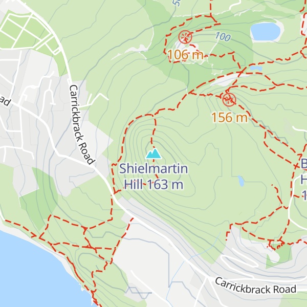 Map of Shielmartin Hill