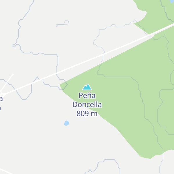 Map of Peña Doncella