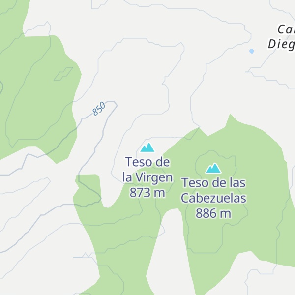 Map of Teso de la Virgen