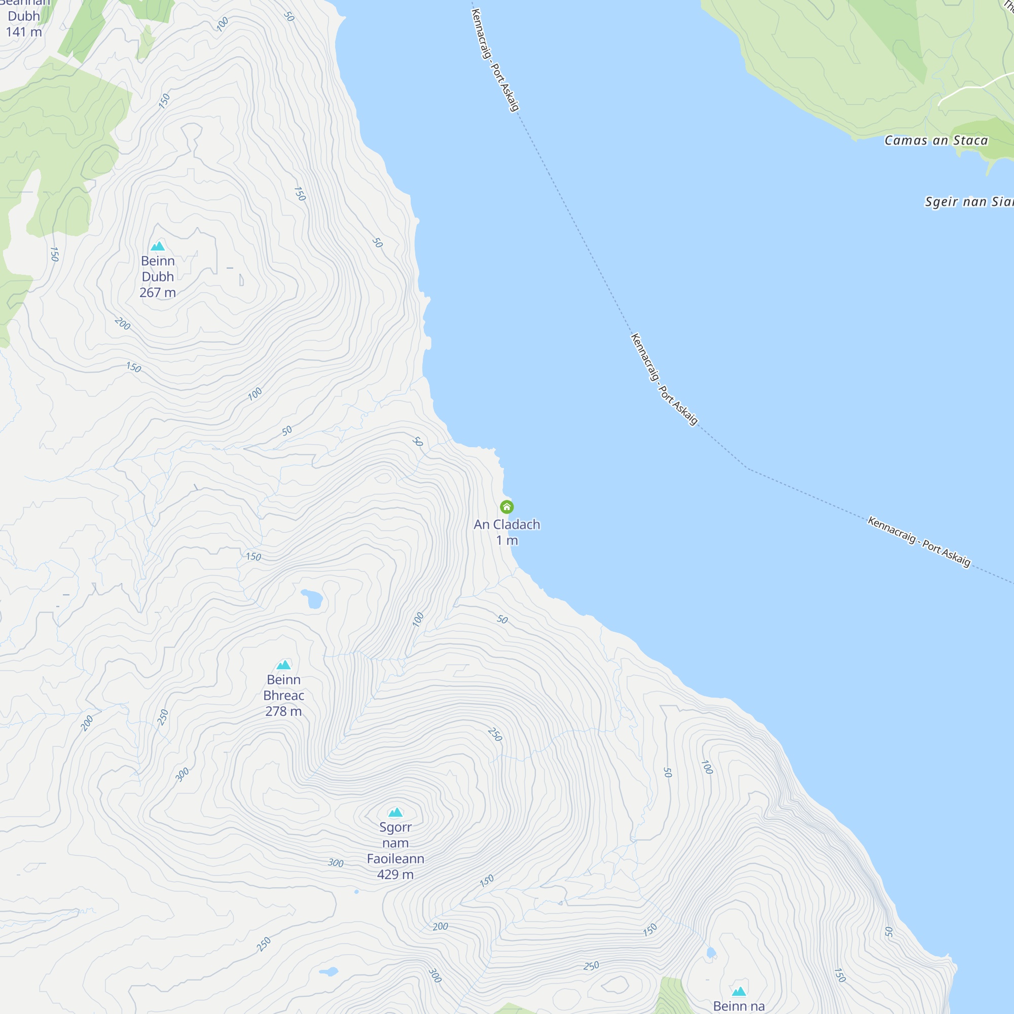 An Cladach map