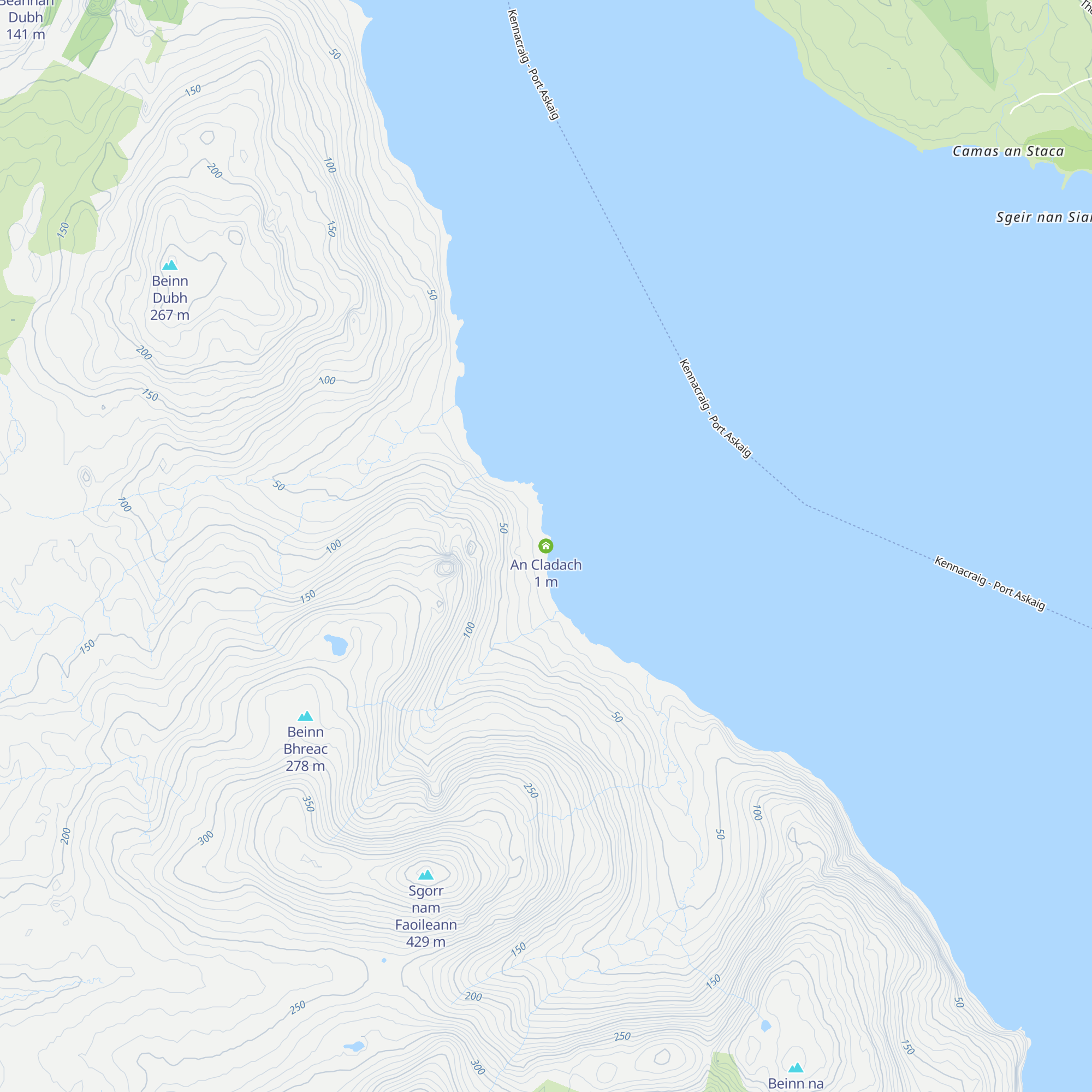 An Cladach map