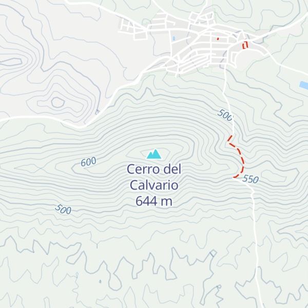Map of Cerro del Calvario