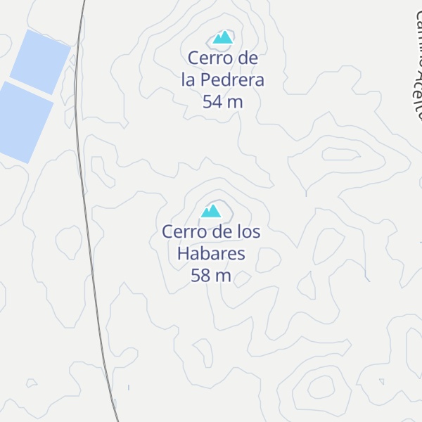 Map of Cerro de los Habares