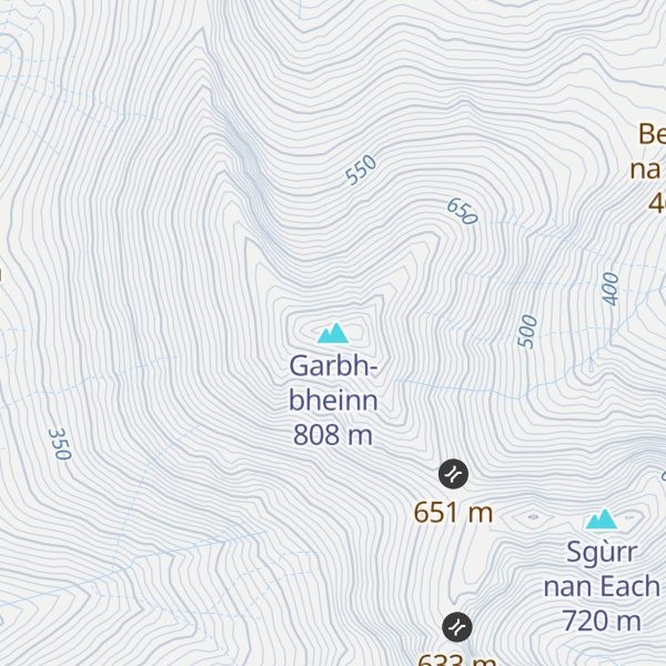 Map of Garbh-bheinn
