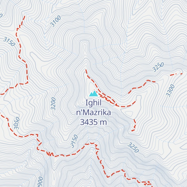 Map of Ighil n'Mazrika