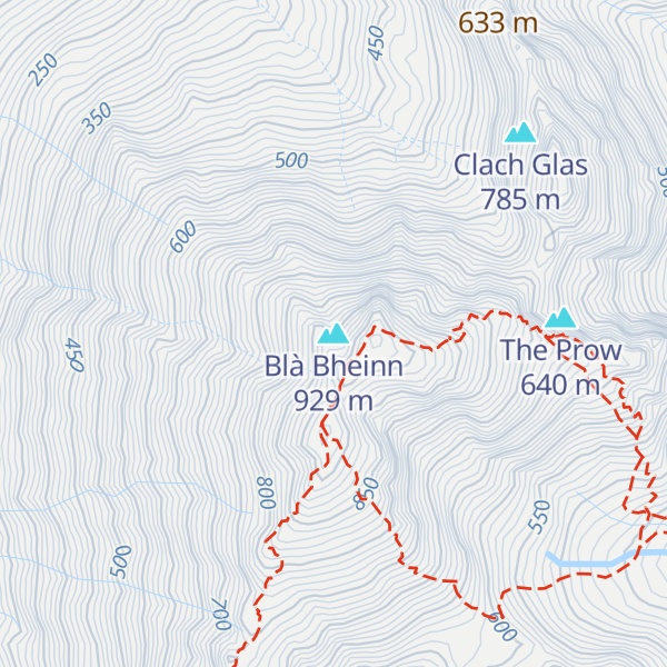Map of Blà Bheinn