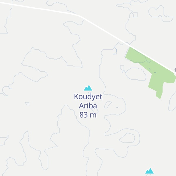 Map of Koudyet Ariba