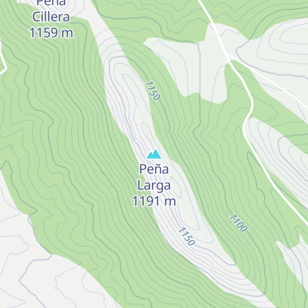 Map of Peña Larga