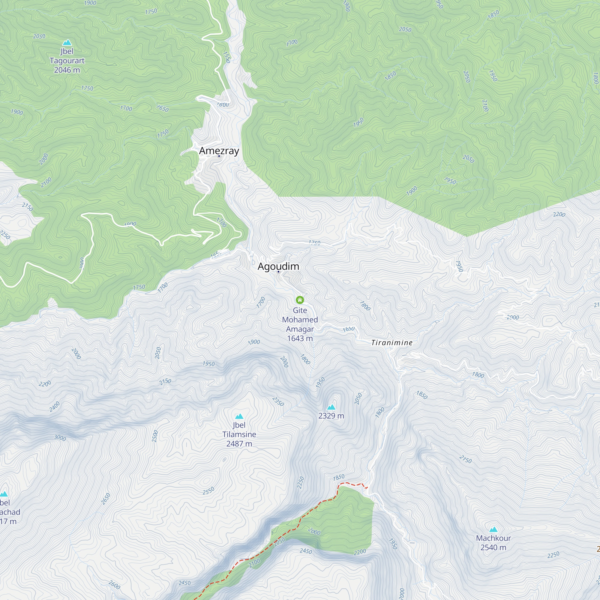 Gite Mohamed Amagar map