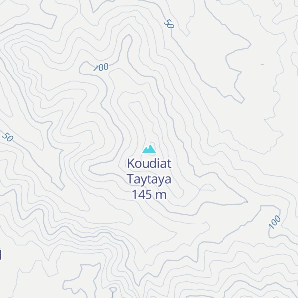 Map of Koudiat Taytaya
