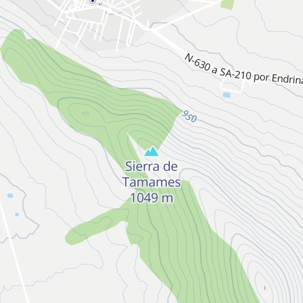 Map of Sierra de Tamames
