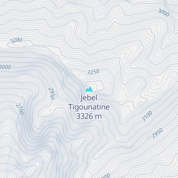 Map of Jebel Tigounatine