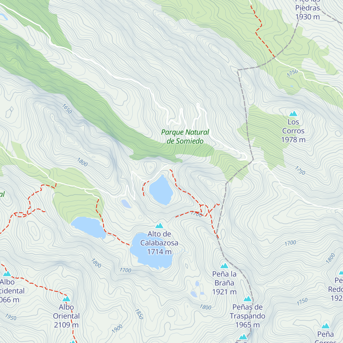 Cabaña "Teito" del Lago de la Cueva map