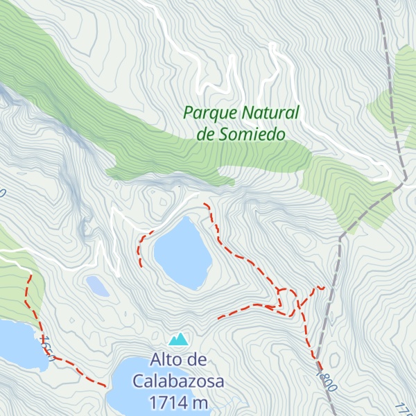 Map of Cabaña "Teito" del Lago de la Cueva