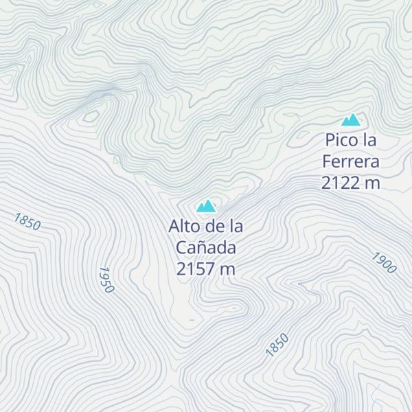 Map of Alto de la Cañada