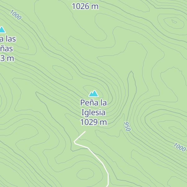 Map of Peña la Iglesia