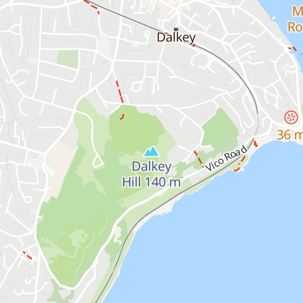 Map of Dalkey Hill