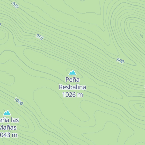 Map of Peña Resbalina