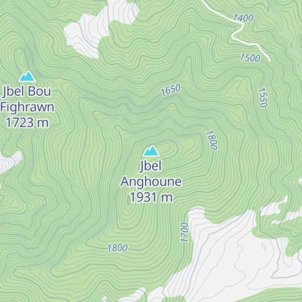 Map of Jbel Anghoune
