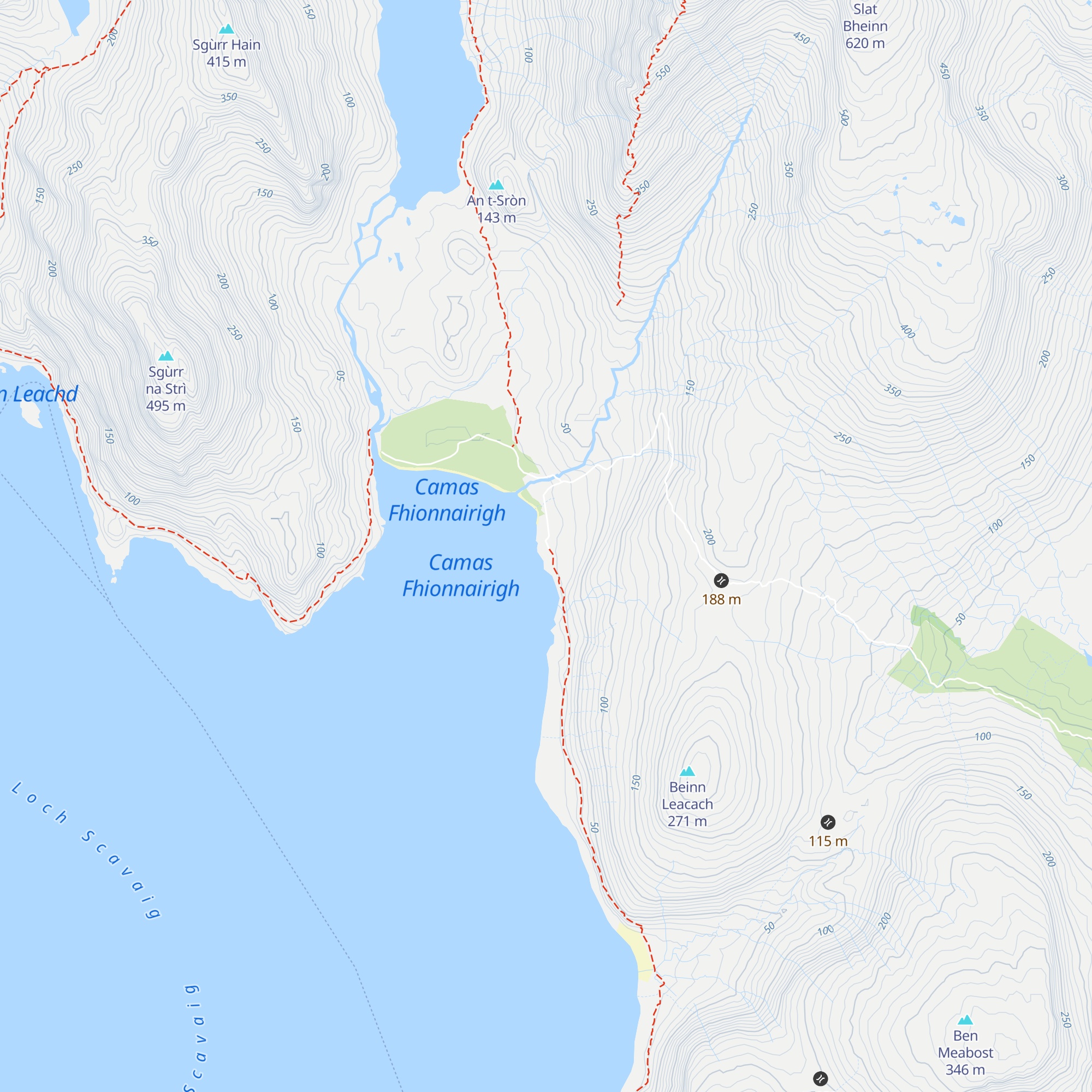 Camasunary map