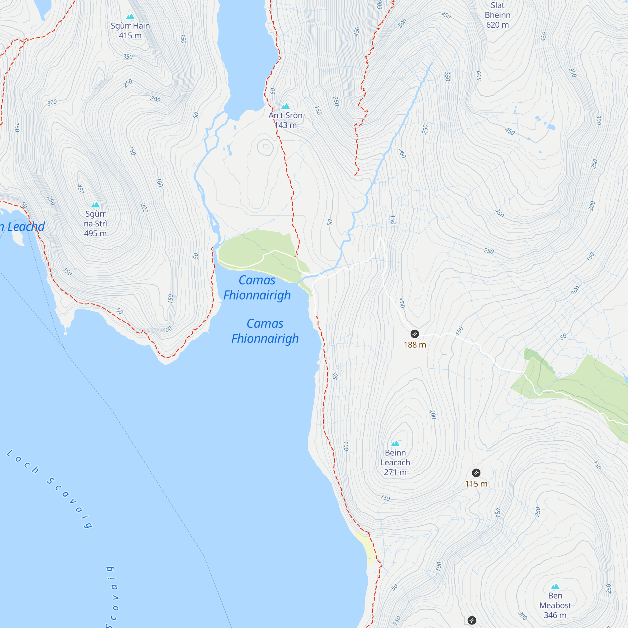 Camasunary map