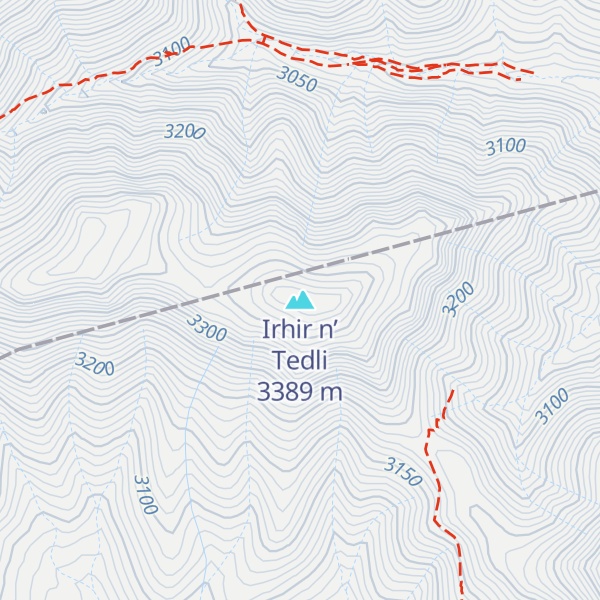 Map of Irhir n’ Tedli