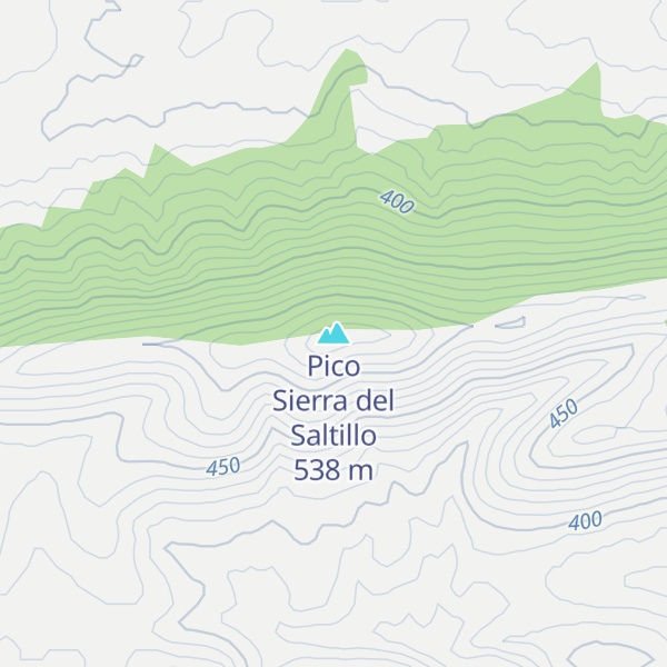 Map of Pico Sierra del Saltillo