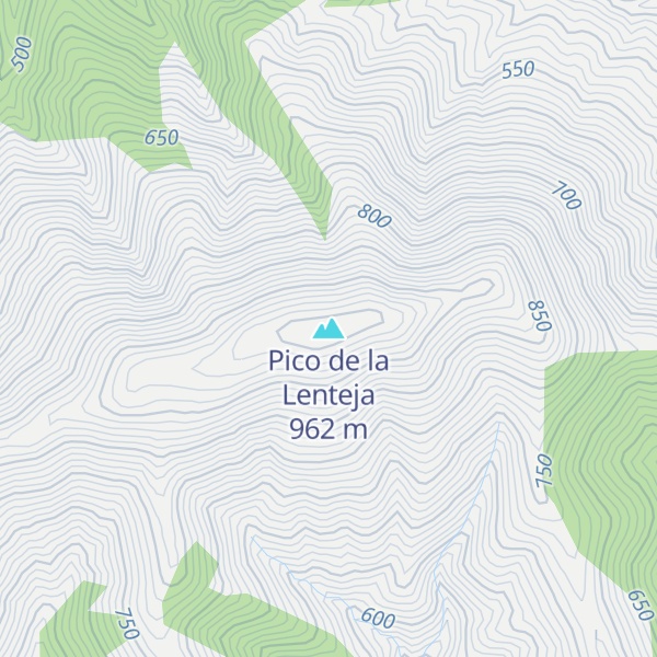 Map of Pico de la Lenteja