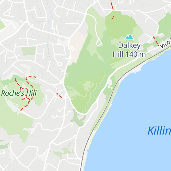 Map of Killiney Hill