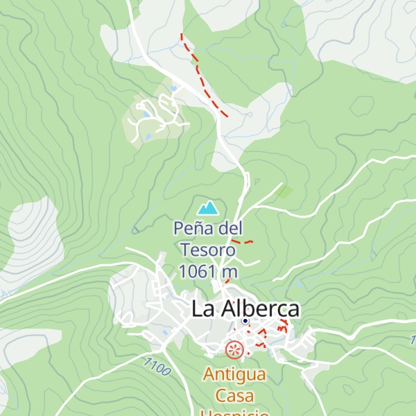 Map of Peña del Tesoro