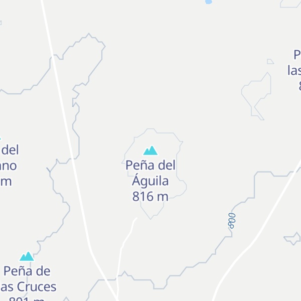 Map of Peña del Águila