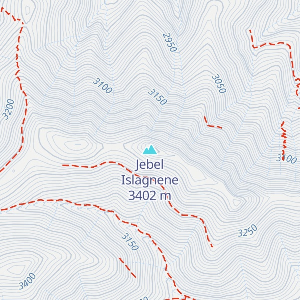 Map of Jebel Islagnene