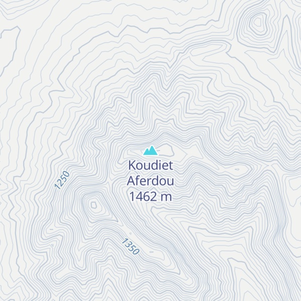 Map of Koudiet Aferdou
