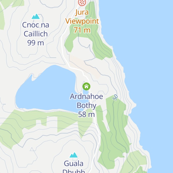 Map of Ardnahoe Bothy