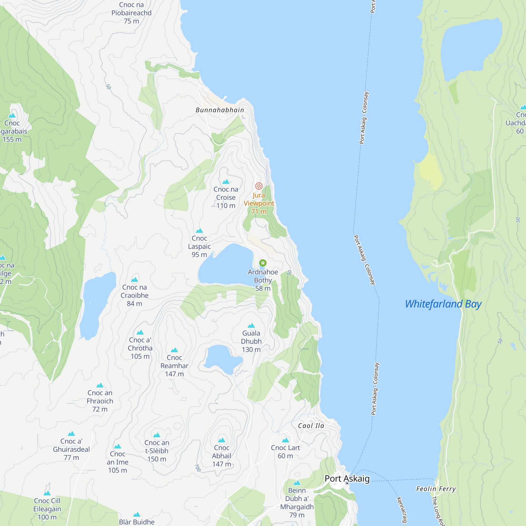Ardnahoe Bothy map