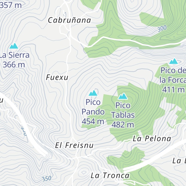 Map of Pico Pando