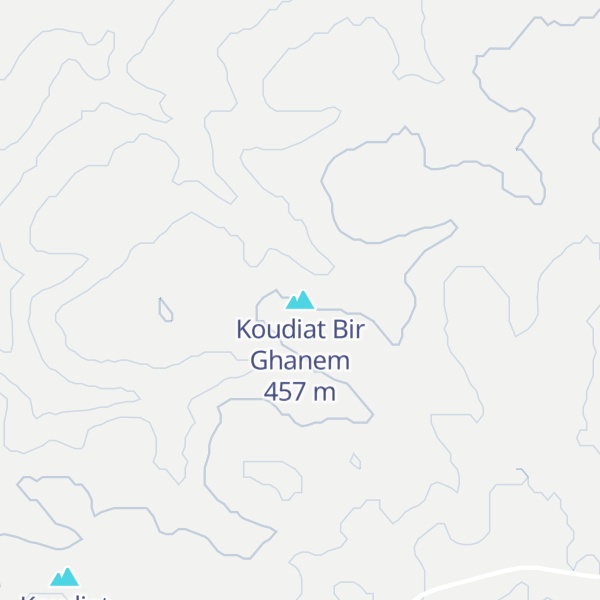 Map of Koudiat Bir Ghanem