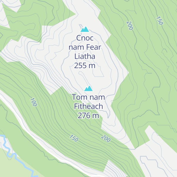 Map of Tom nam Fitheach
