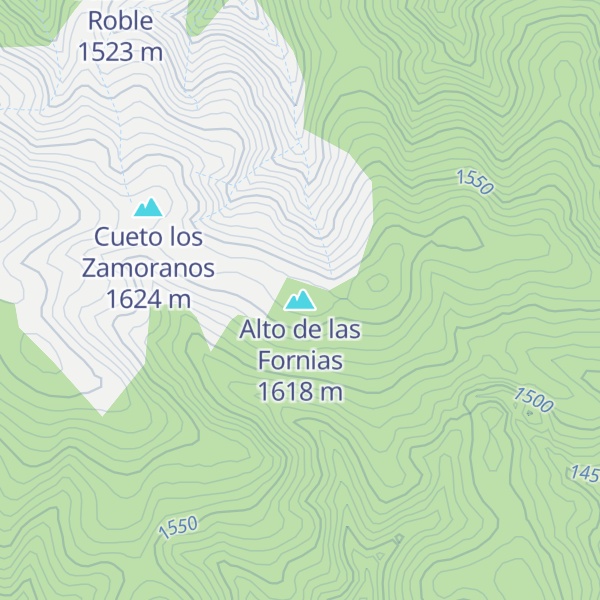 Map of Alto de las Fornias